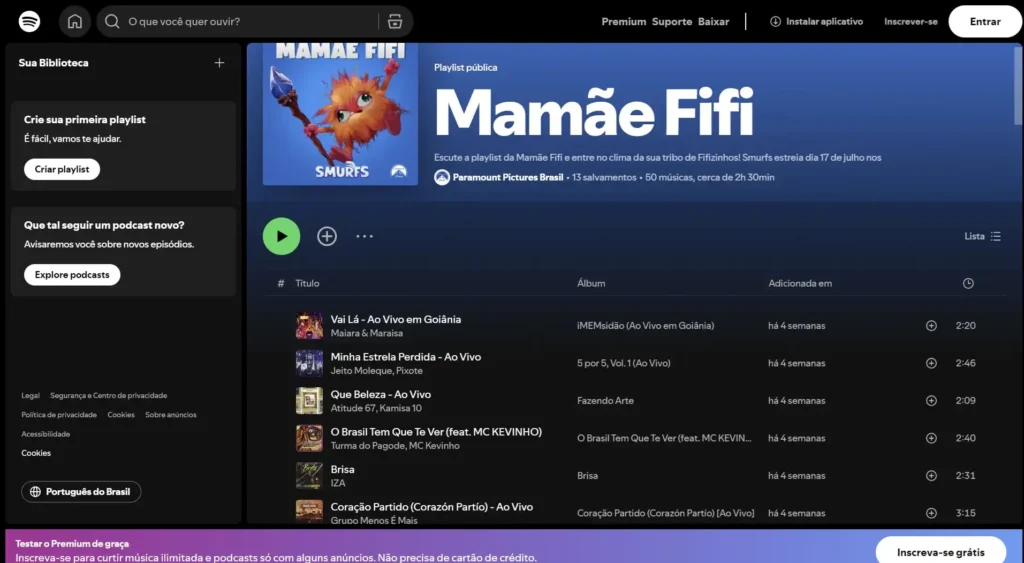Playlist Paramount Brasil