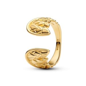 Anel Pandora dourado do Thor com asas.